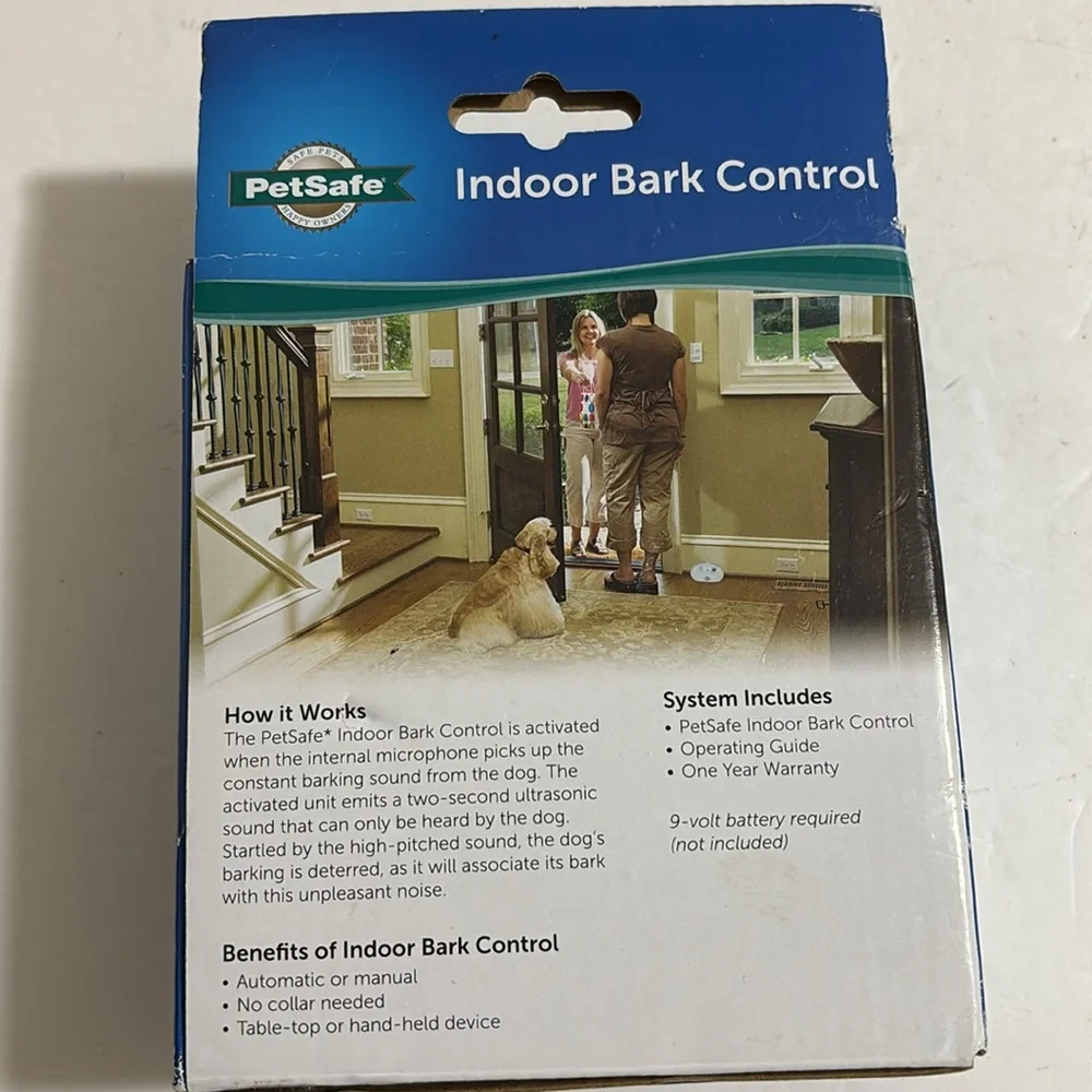 PetSafe Ultrasonic Indoor No Bark Stop Dog Barking Control PBC-1000 #570